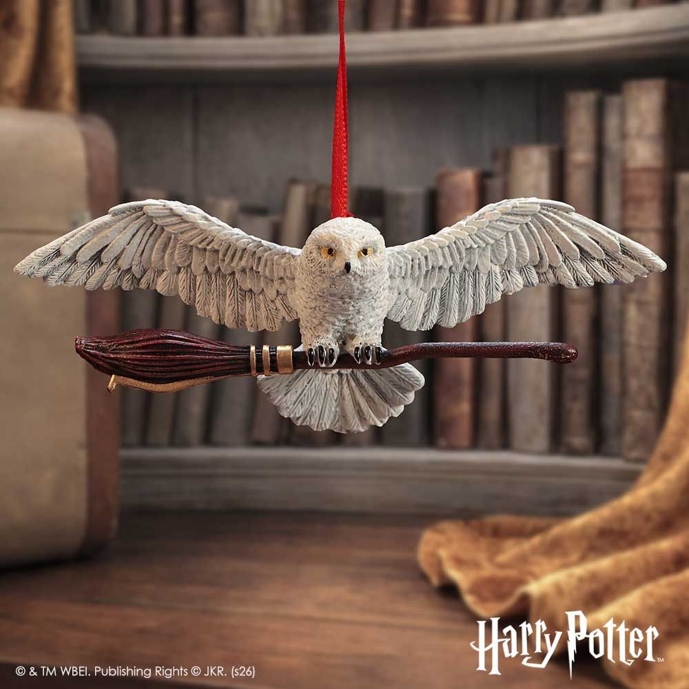 Nemesis Now Harry Potter - Hedwig in Flight Hanging Ornament Christmas bauble - Multicolours